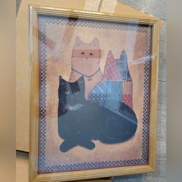 other-new-framed-cat-art-print-poshmark